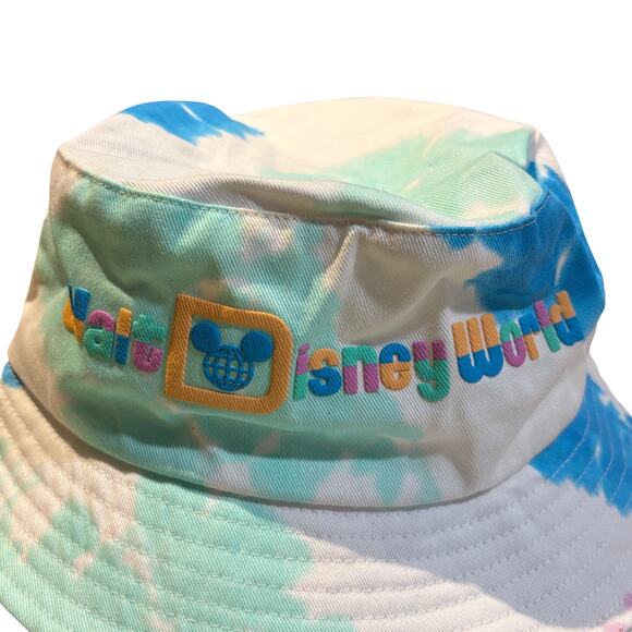 NWT Disney Parks Bucket Hat Tie Dye Spirit Jersey One Size World NEW Mickey Cap - Picture 2 of 6